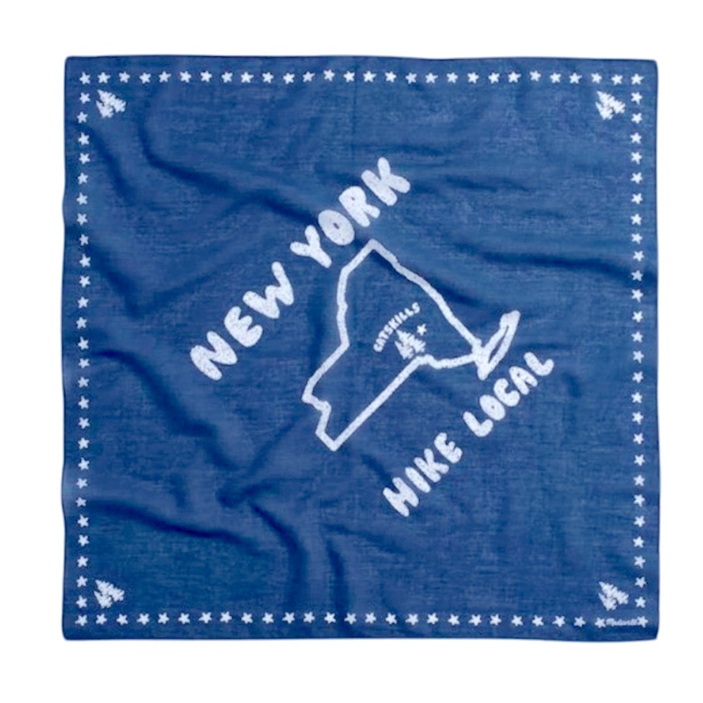 Madewell New York Hike Local Catskills Bandana, Blue